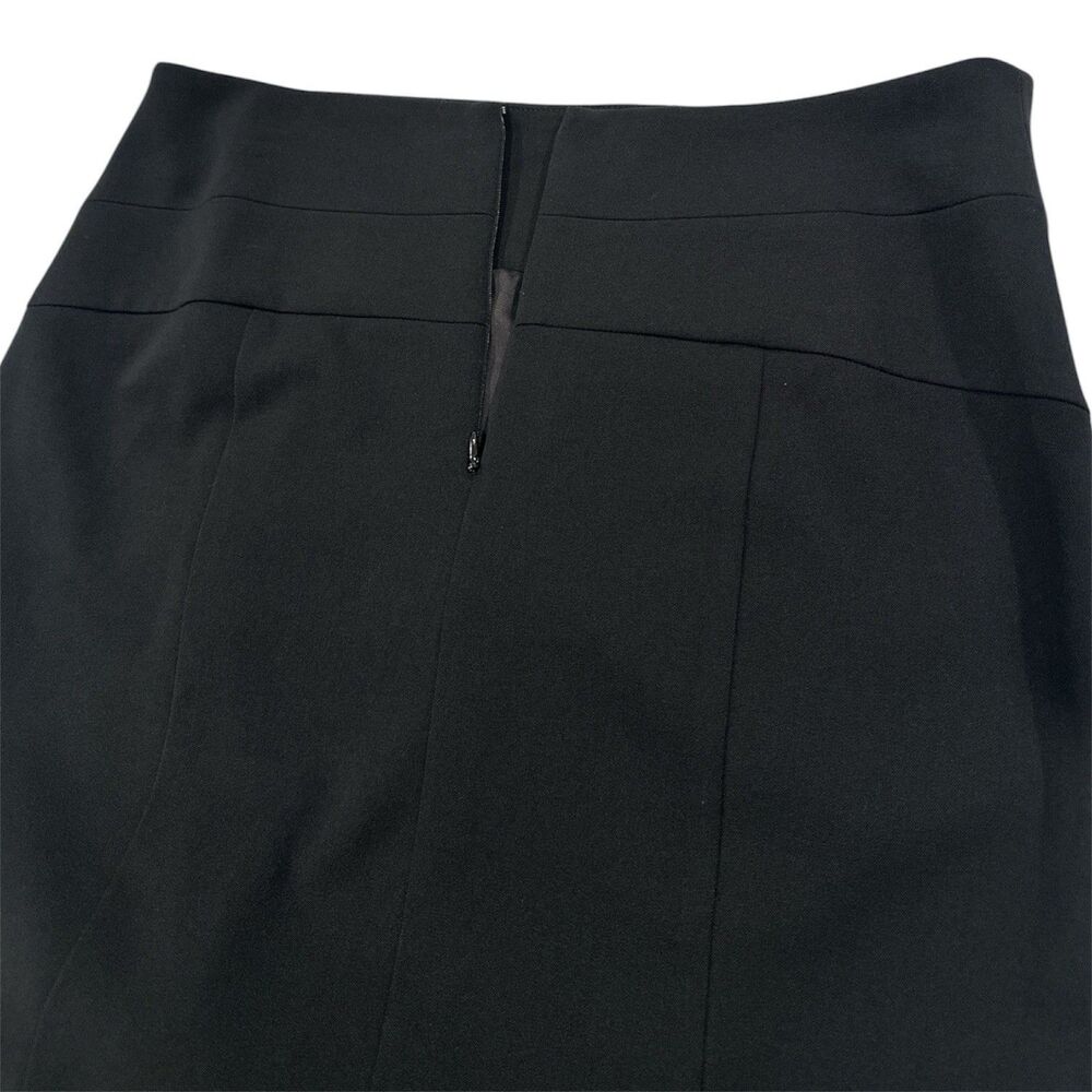 Elle Skirt Sz 8 Black Tie Business Career Lined Stretch Back Zipper MSRP$44 - Picture 5 of 9